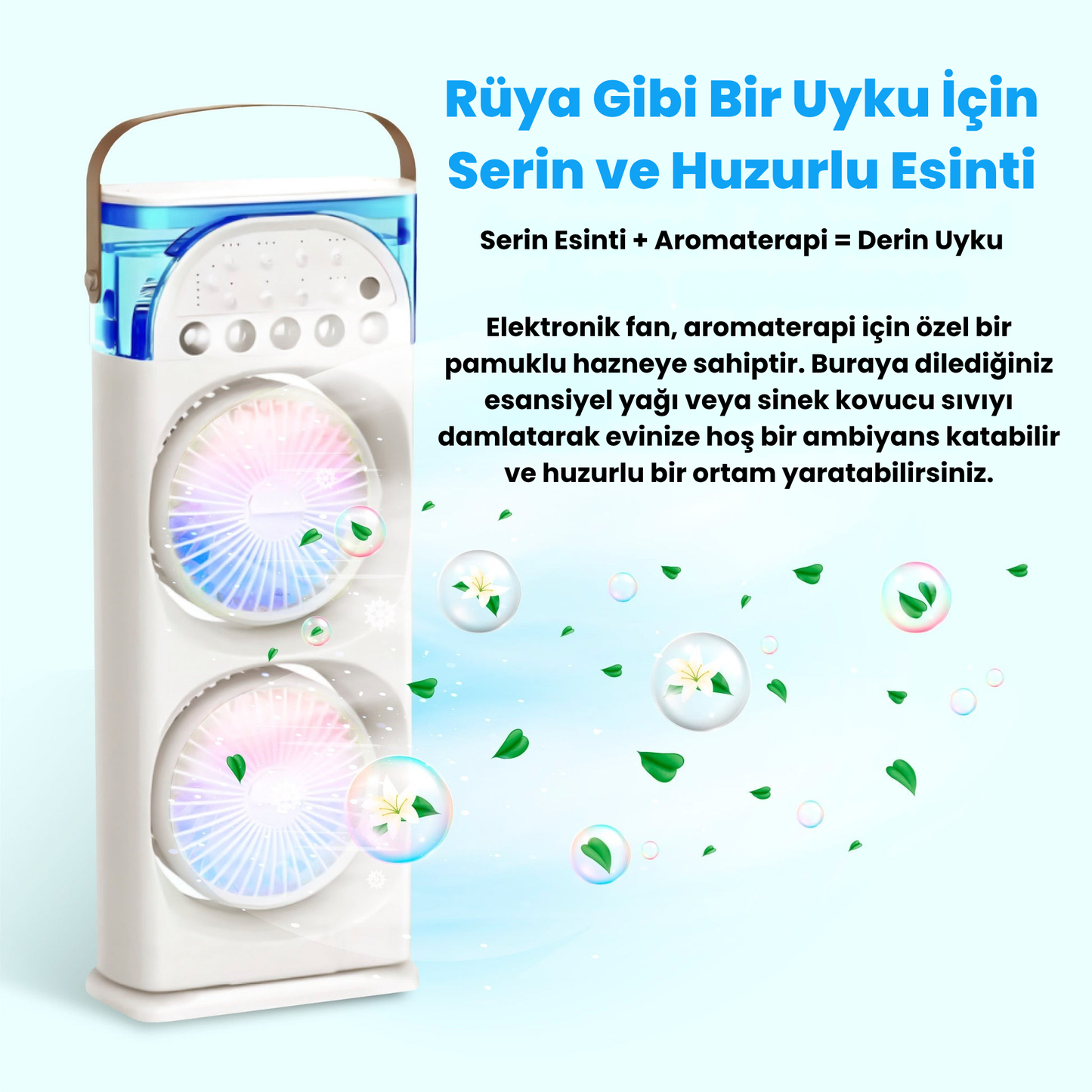 Drimlove™ Taşınabilir Klima Nemlendirici – Serinlik Hep Yanınızda!