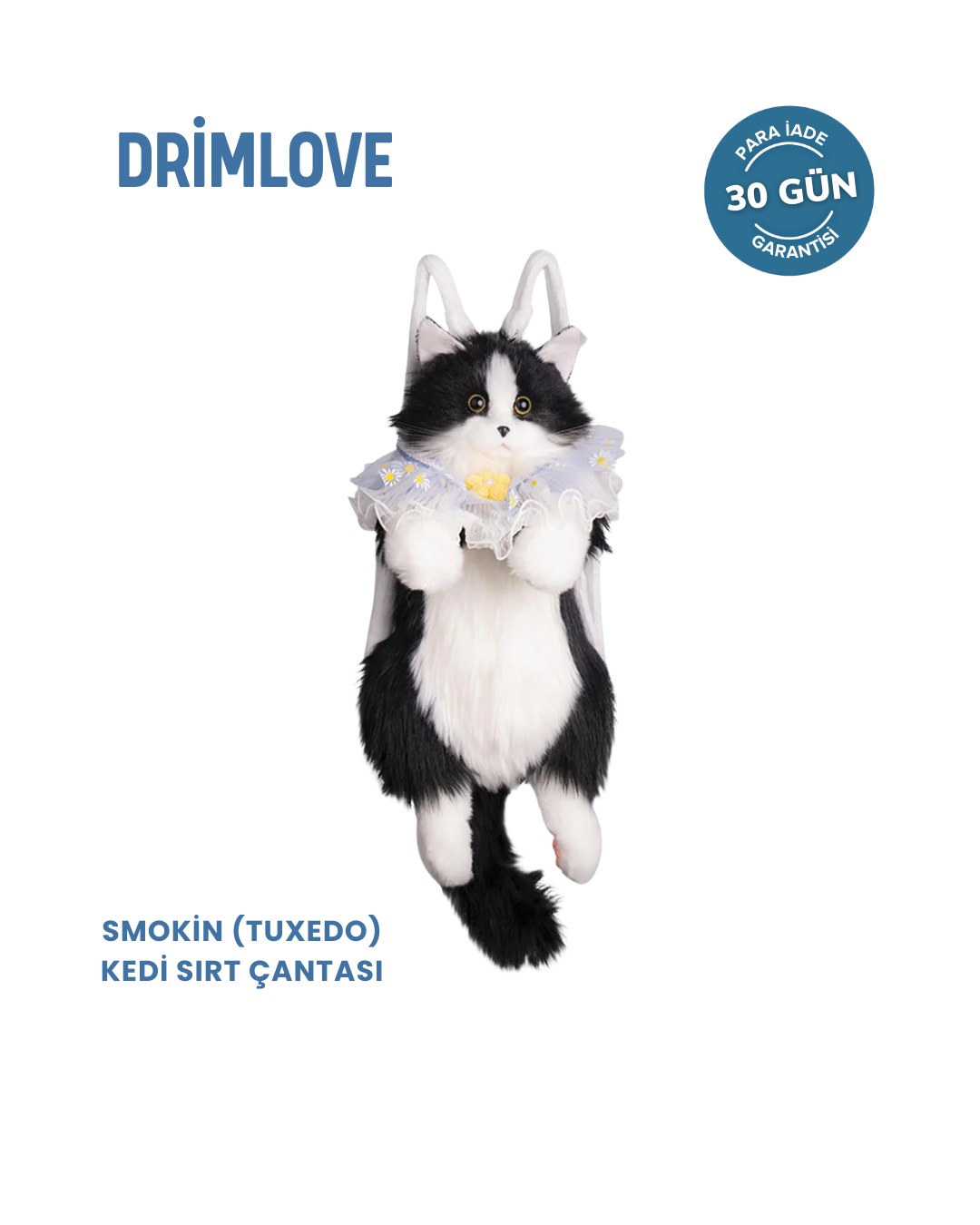 Drimlove™  Sevimli Peluş Kedi Sırt Çantası