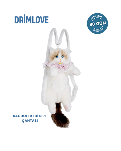 Drimlove™  Sevimli Peluş Kedi Sırt Çantası